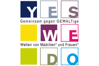 Quadrate mit der Schrift "Yes we do"