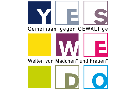 Quadrate mit der Schrift "Yes we do"